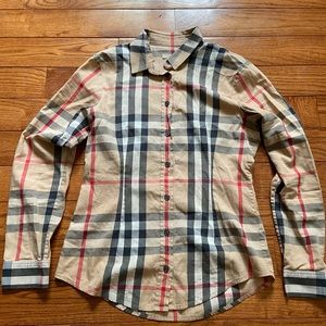 Burberry Plaid Button Down Women’s XS